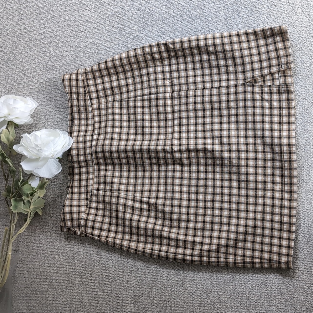 Garage Plaid Mini Skirt